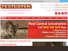 Tablet Screenshot of pestcotek.com